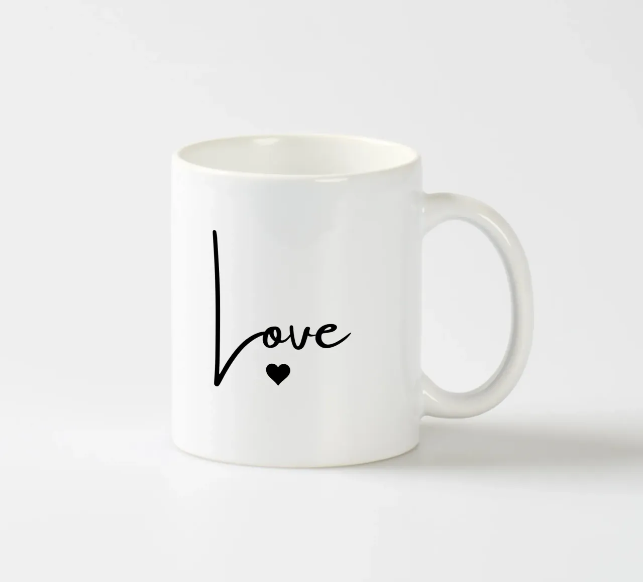 Große Liebe mit kleinem Herz Keramik Tasse von ArtDesign by KBK