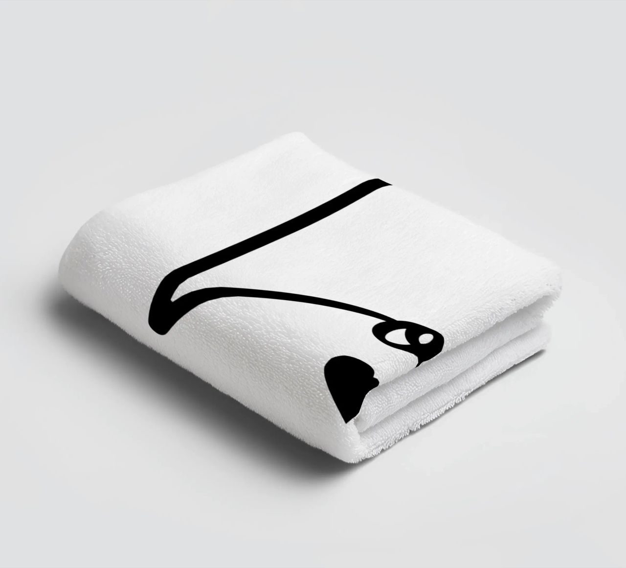 Un grande amore con un piccolo cuore asciugamano da bagno da ArtDesign by KBK