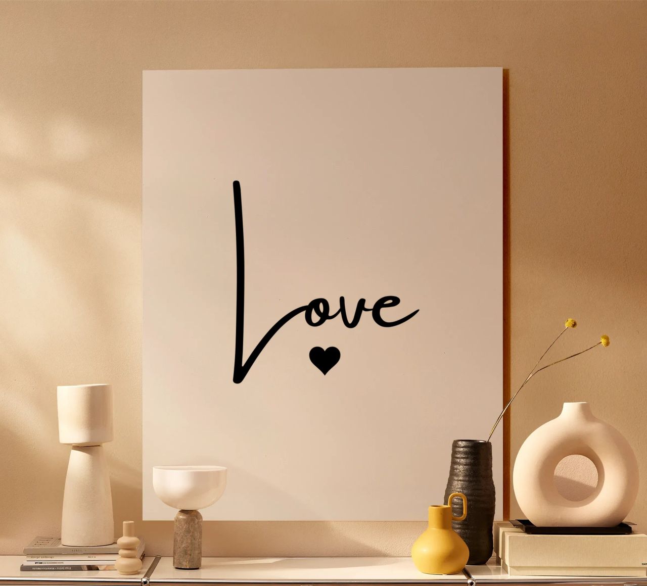 Un grande amore con un piccolo cuore plexiglass da ArtDesign by KBK