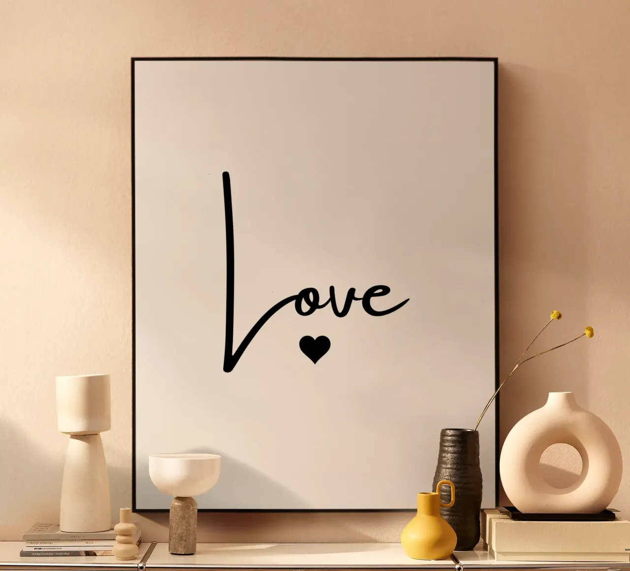 Un grande amore con un piccolo cuore alluminio dibond da ArtDesign by KBK