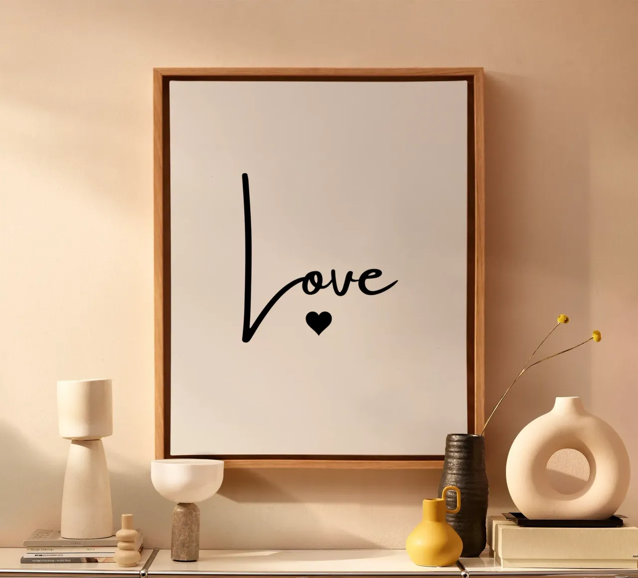 Un grande amore con un piccolo cuore tela da ArtDesign by KBK