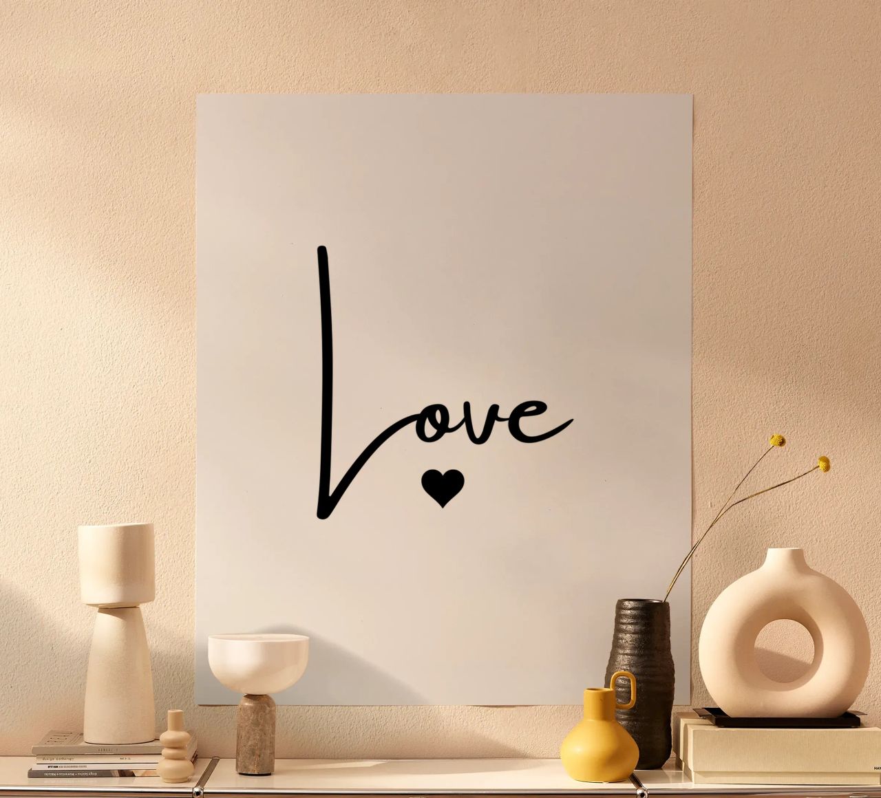 Un grande amore con un piccolo cuore carta hahnemühle da ArtDesign by KBK