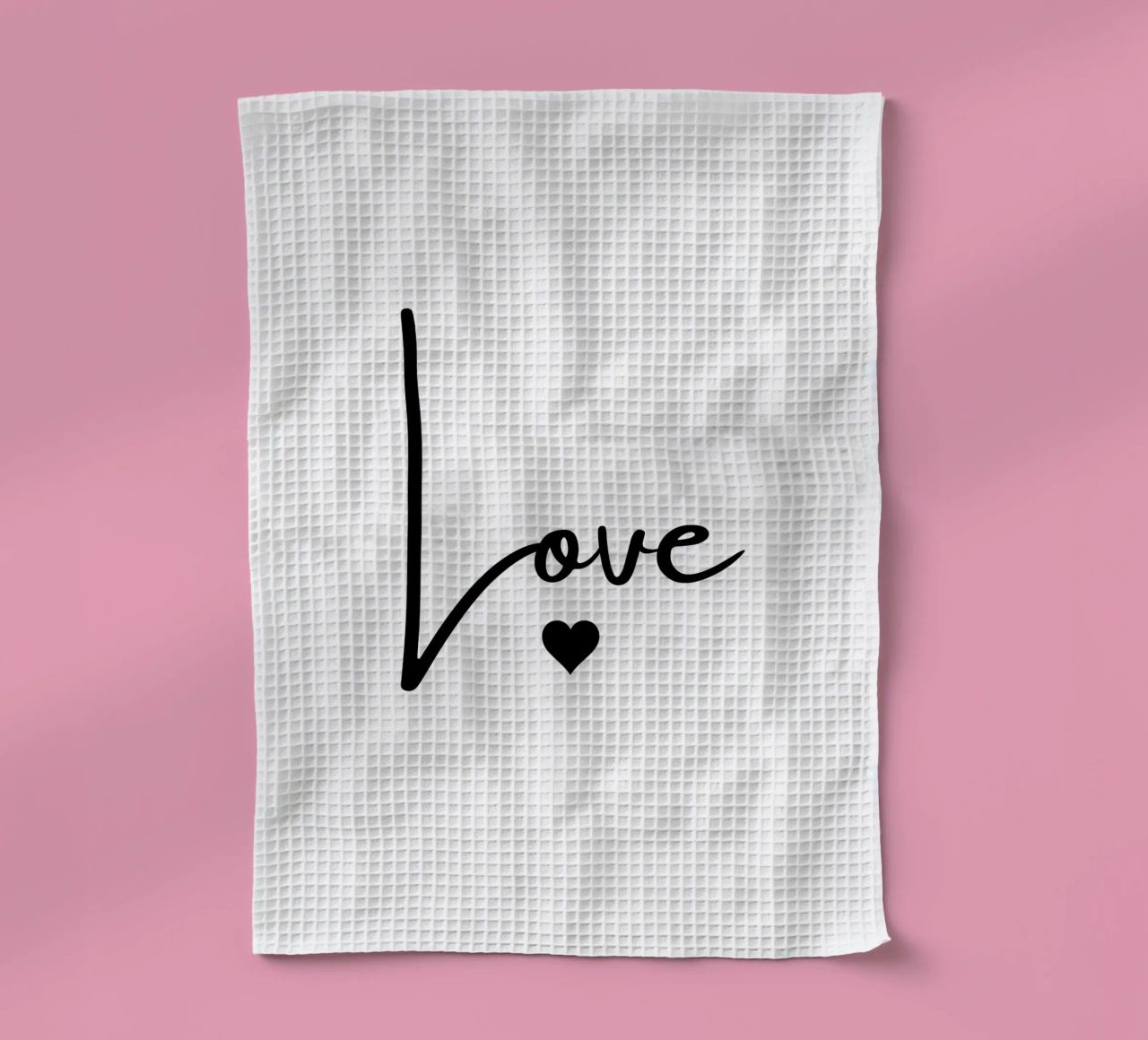 Un grande amore con un piccolo cuore canovaccio da cucina da ArtDesign by KBK