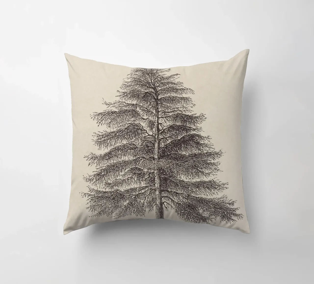 Tree Sketch - Larch cuscino da apoloprints