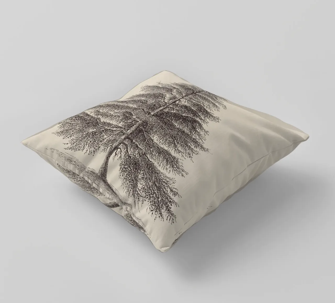 Tree Sketch - Larch cuscino da apoloprints