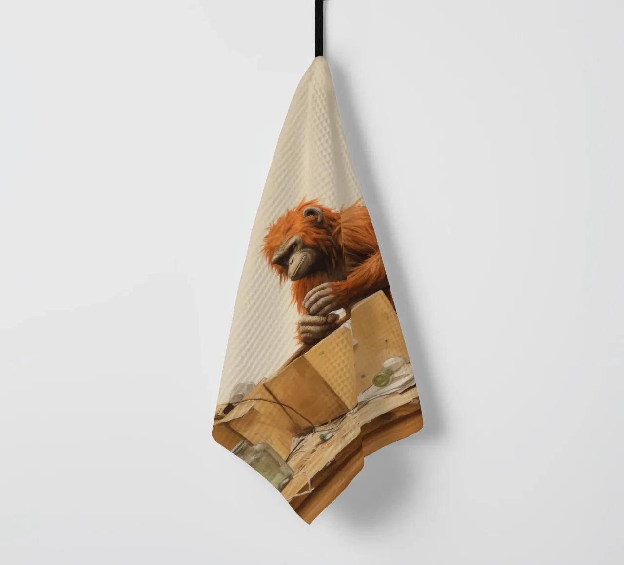 Orang-outan Minimum 4 torchon de Minimal Animal Art