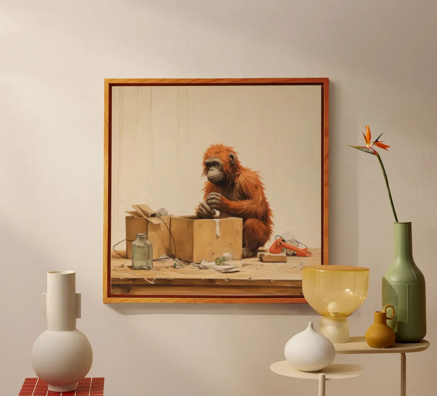 Minimum Orangutan plexiglass da Minimal Animal Art