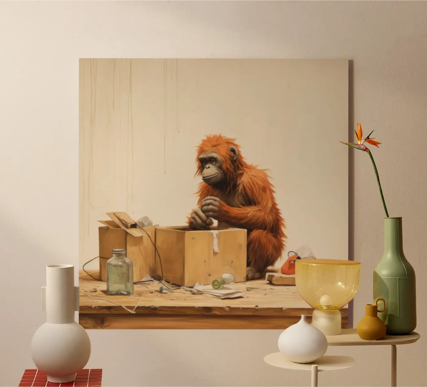 Minimum Orangutan plexiglass da Minimal Animal Art
