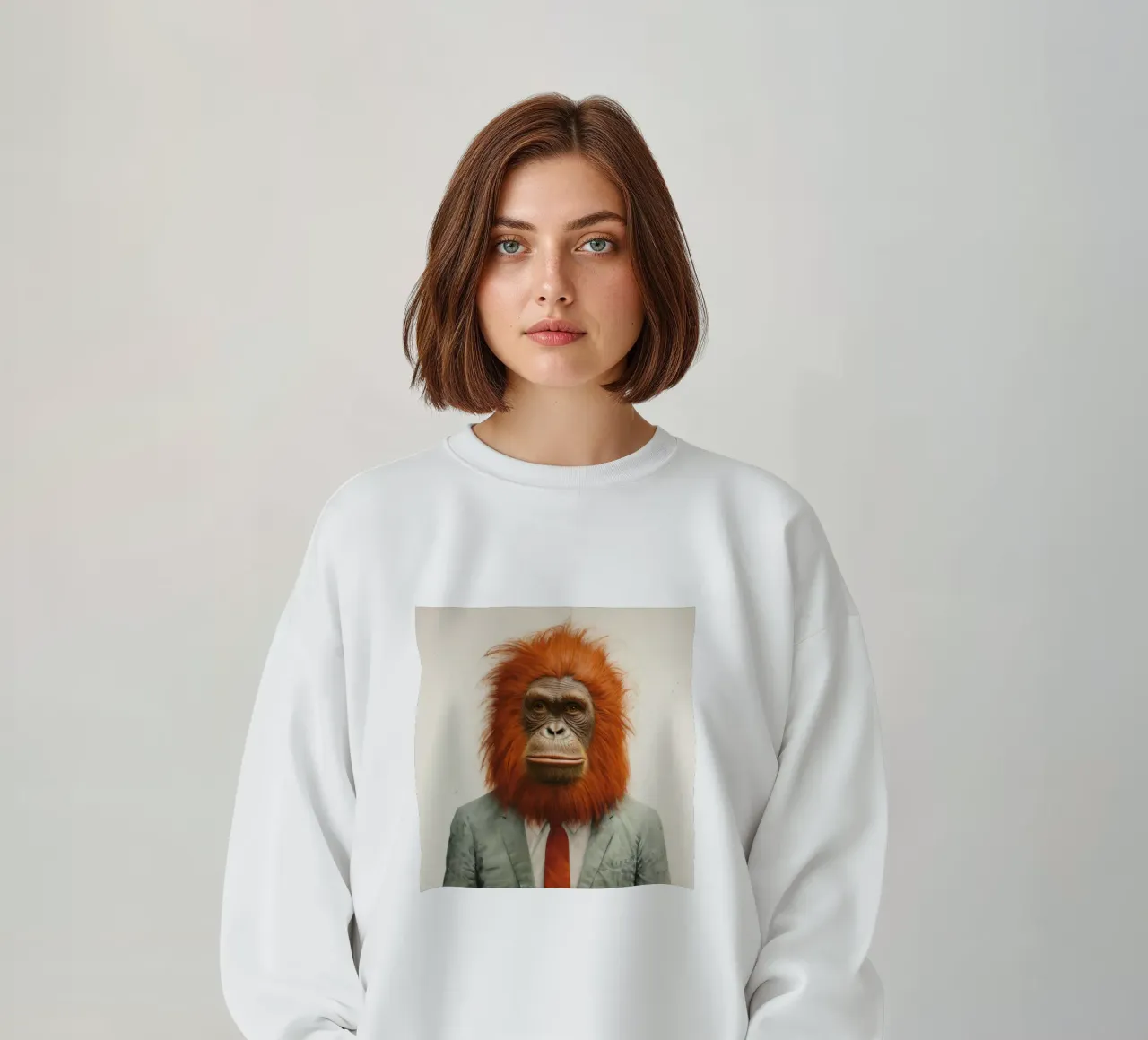 Orangutan Minimo 1 felpa da Minimal Animal Art