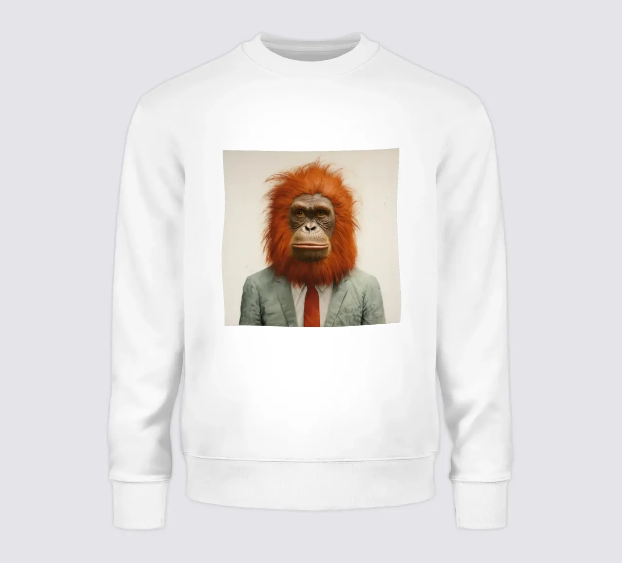 Orang-Utan Minimum 1 Sweatshirt von Minimal Animal Art