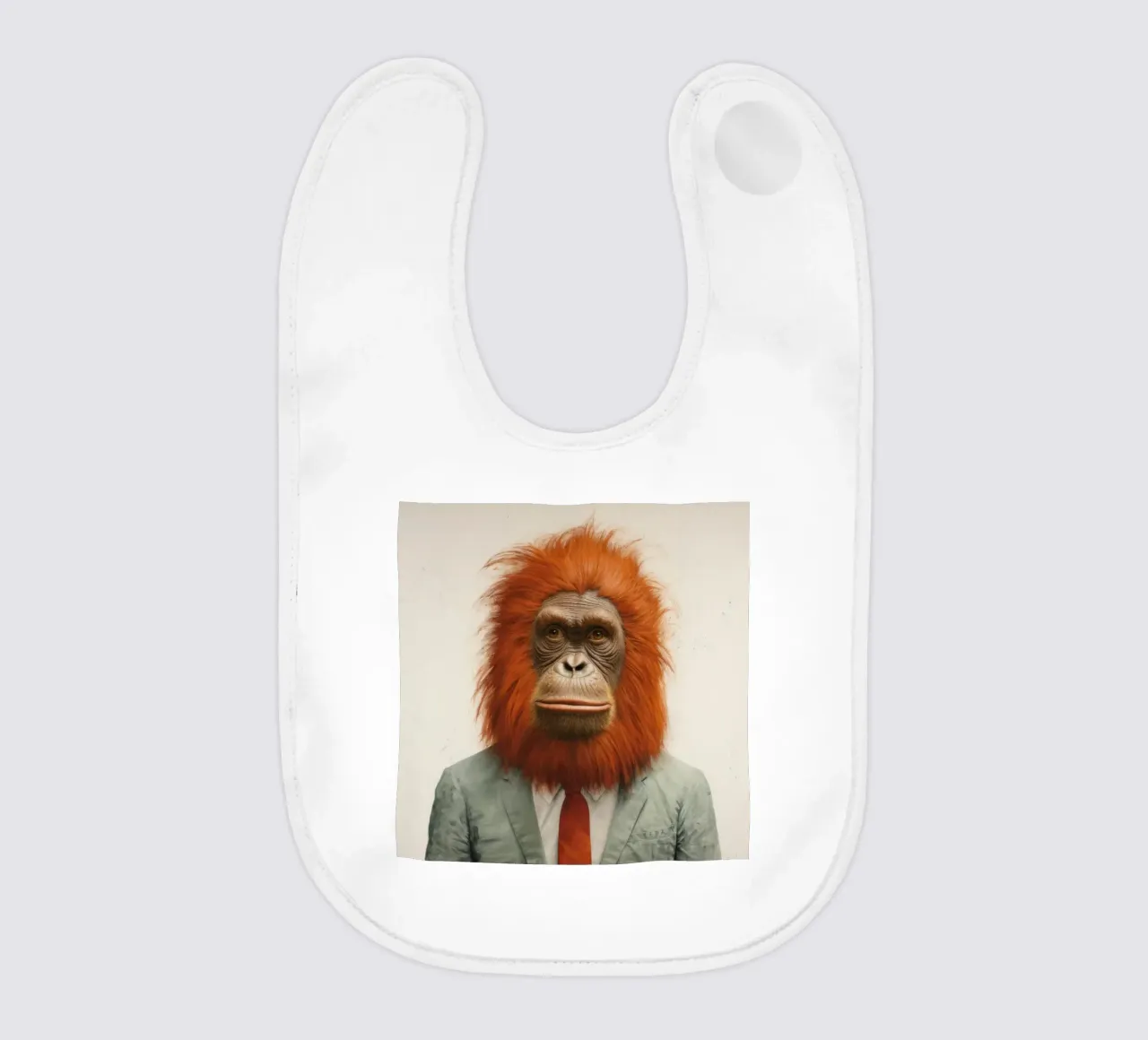 Orangutan Minimo 1 bavaglino da Minimal Animal Art