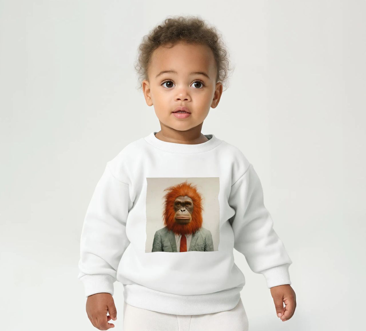 Orangutan Minimo 1 felpa neonato da Minimal Animal Art