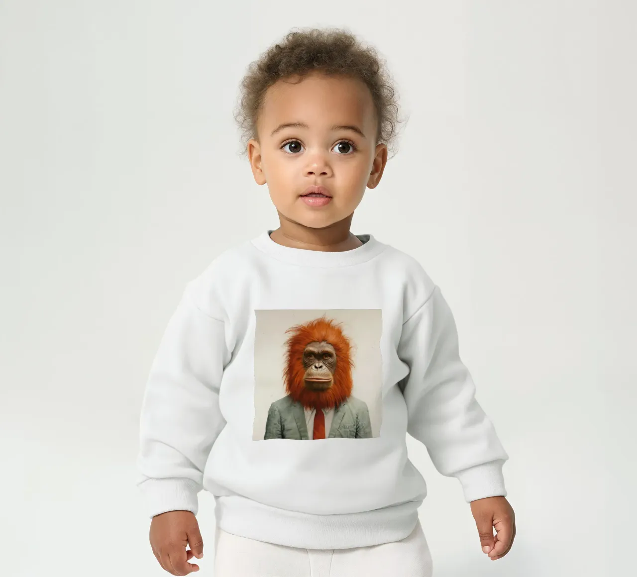 Orangutan Minimo 1 felpa neonato da Minimal Animal Art