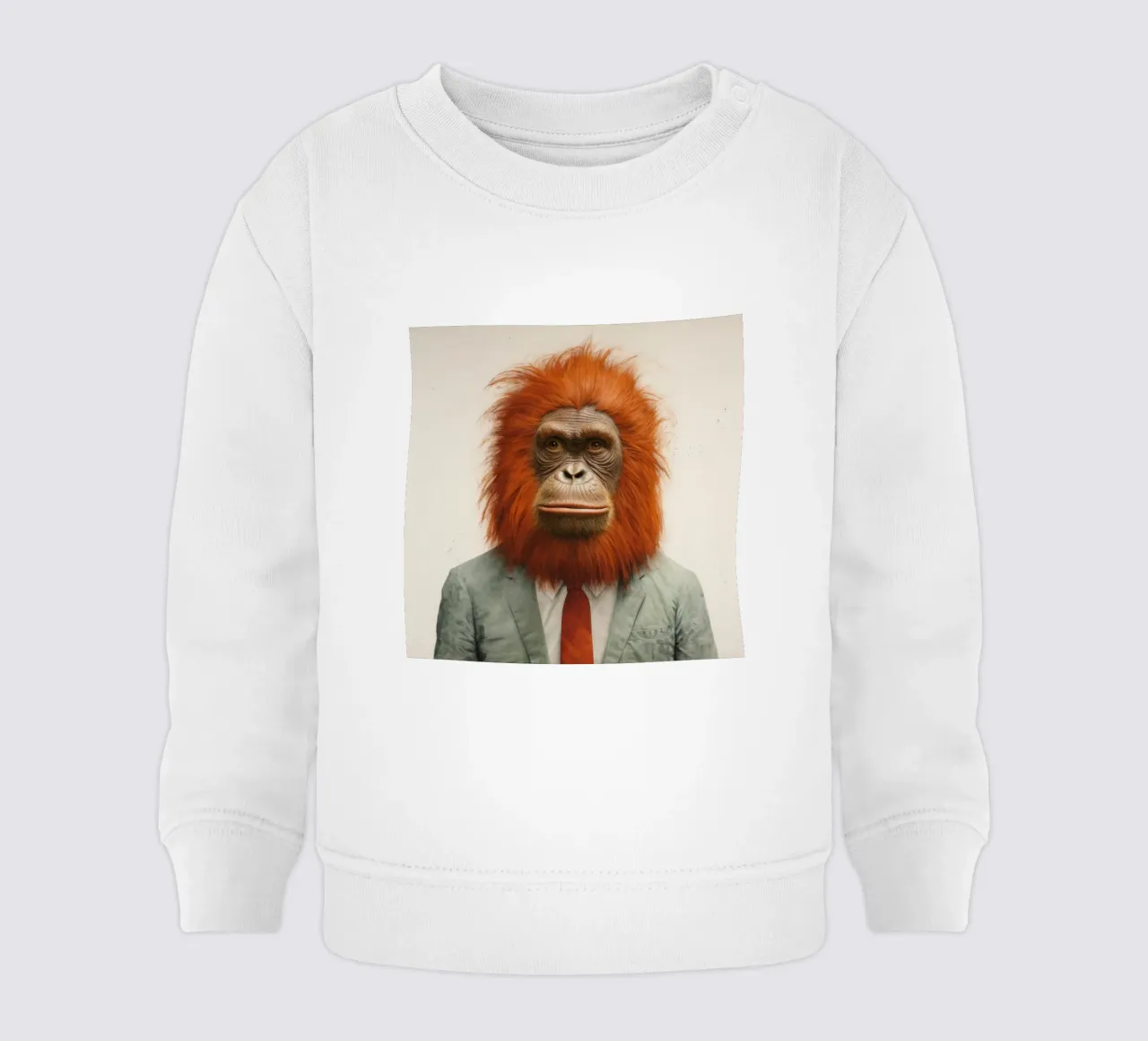 Orangutan Minimo 1 felpa neonato da Minimal Animal Art