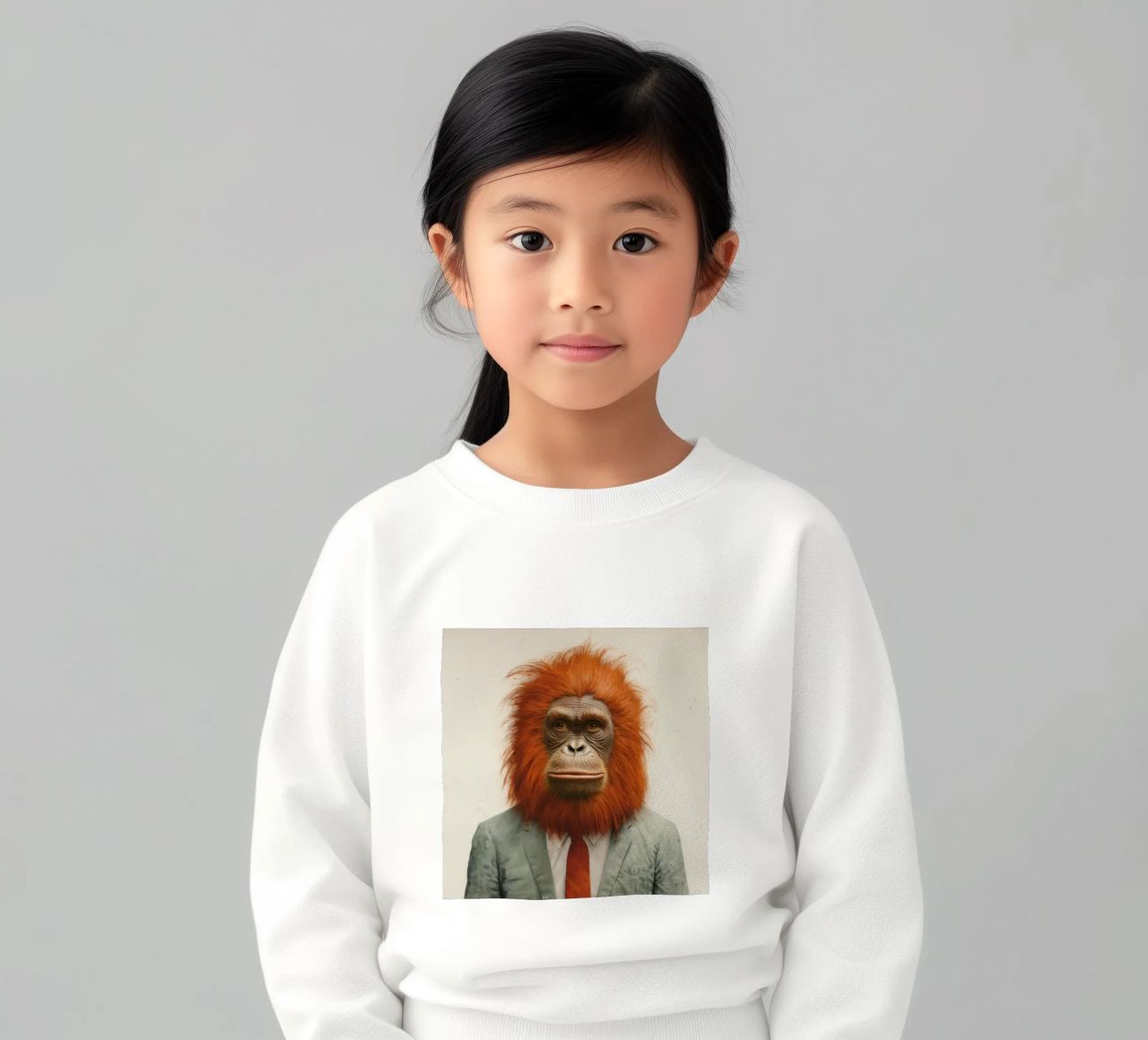 Orangutan Minimo 1 felpa bambino da Minimal Animal Art