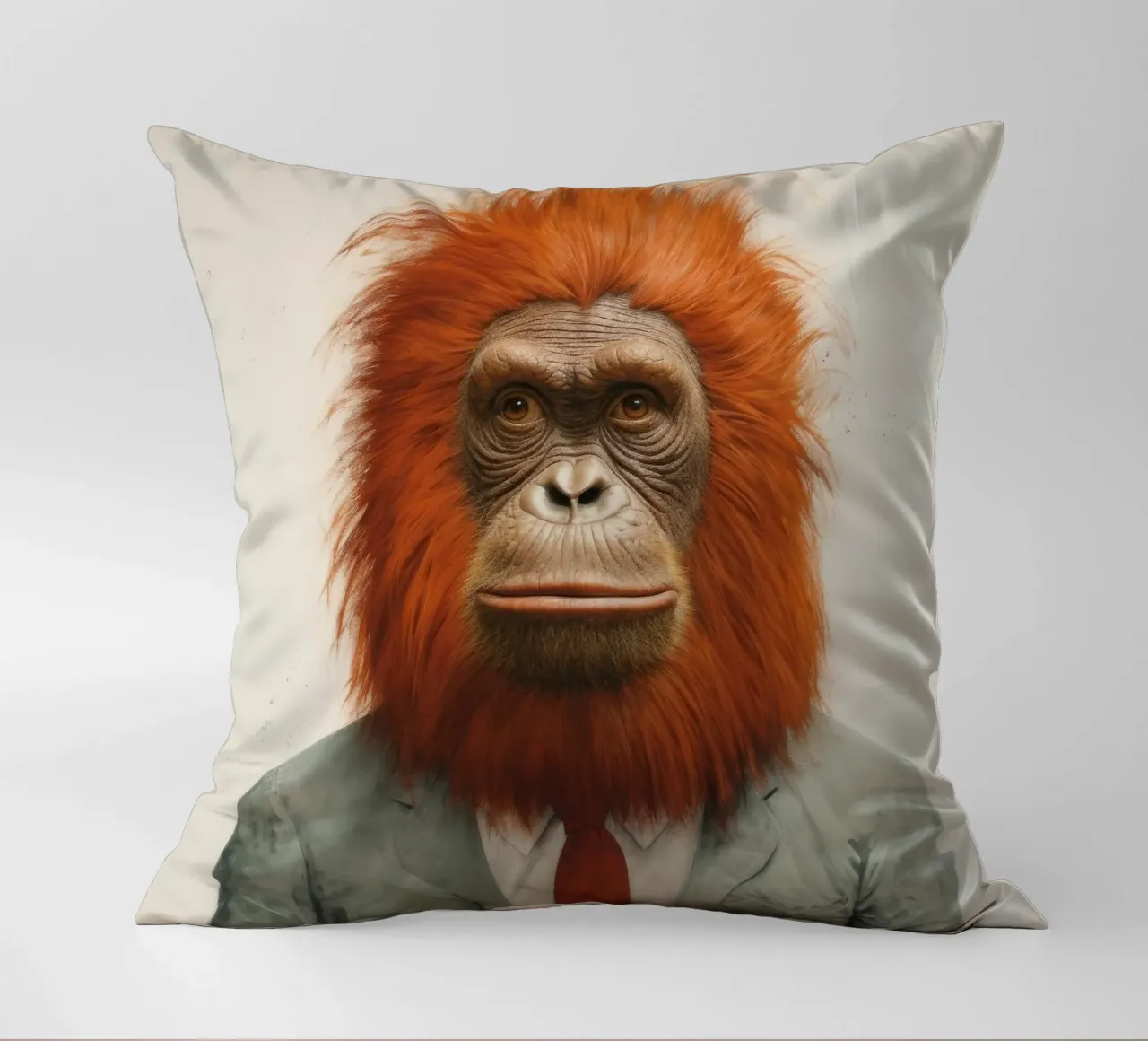 Orangutan Minimo 1 cuscino da Minimal Animal Art
