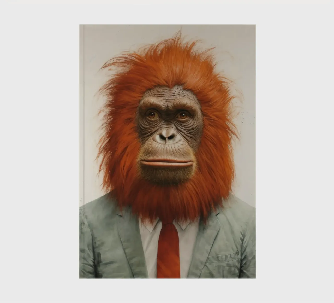 Orangutan Minimum 1 notebook by Minimal Animal Art
