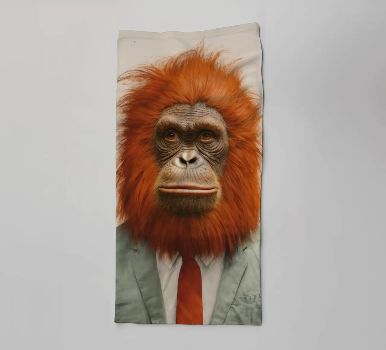 Orangutan Minimo 1 asciugamano da bagno da Minimal Animal Art