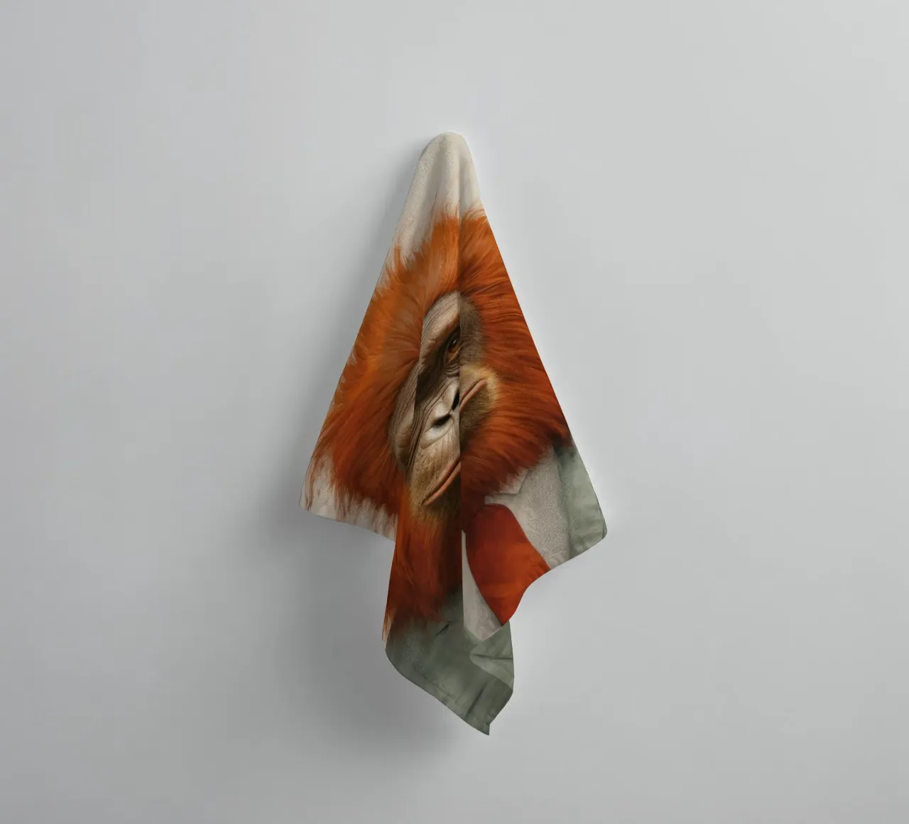 Orangutan Minimo 1 asciugamano da bagno da Minimal Animal Art
