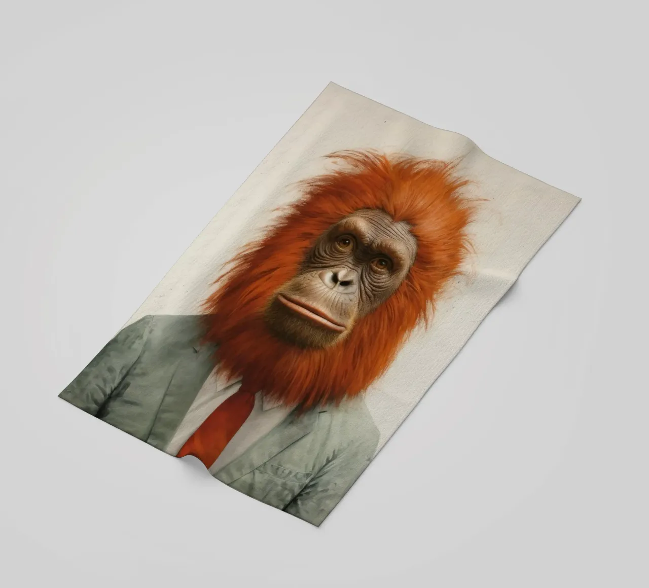 Orangutan Minimo 1 telo mare da Minimal Animal Art