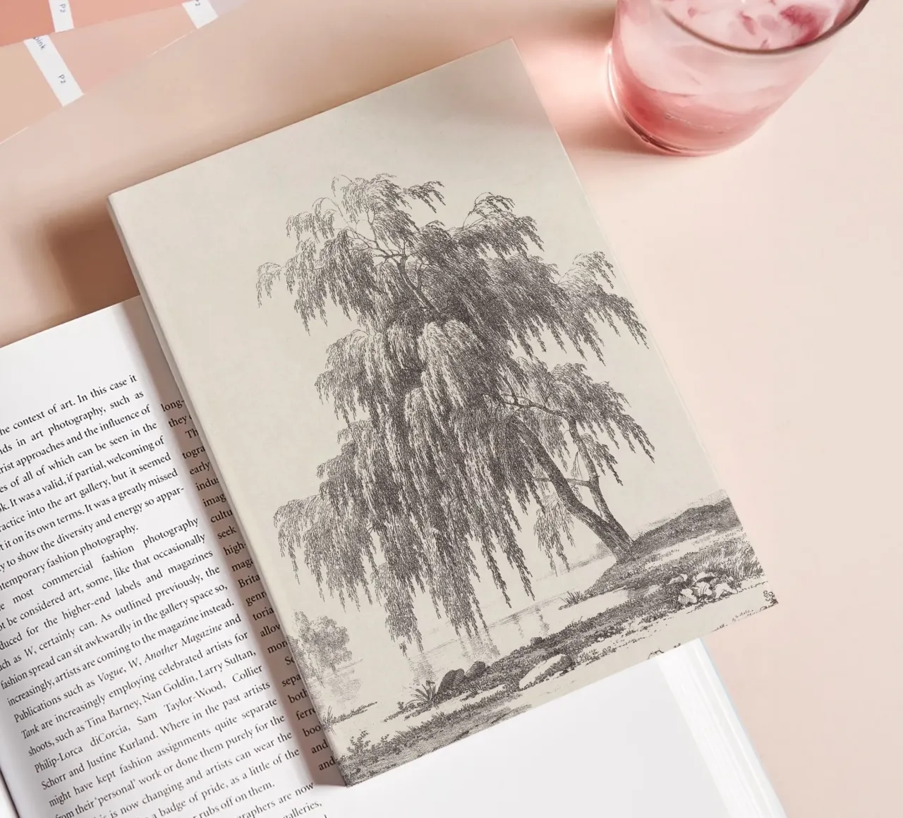 Tree Landscape Weeping Willow diario da apoloprints