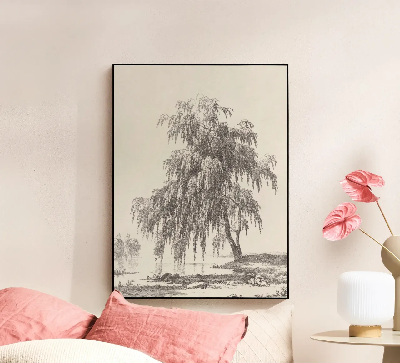 Tree Landscape Weeping Willow plexiglass da apoloprints