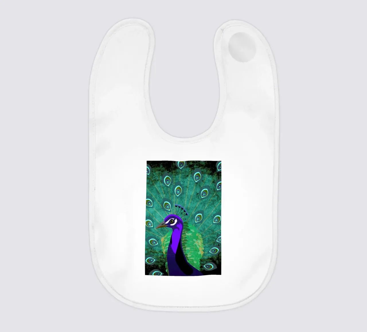 Pfau babero de Sabrina Ziegenhorn