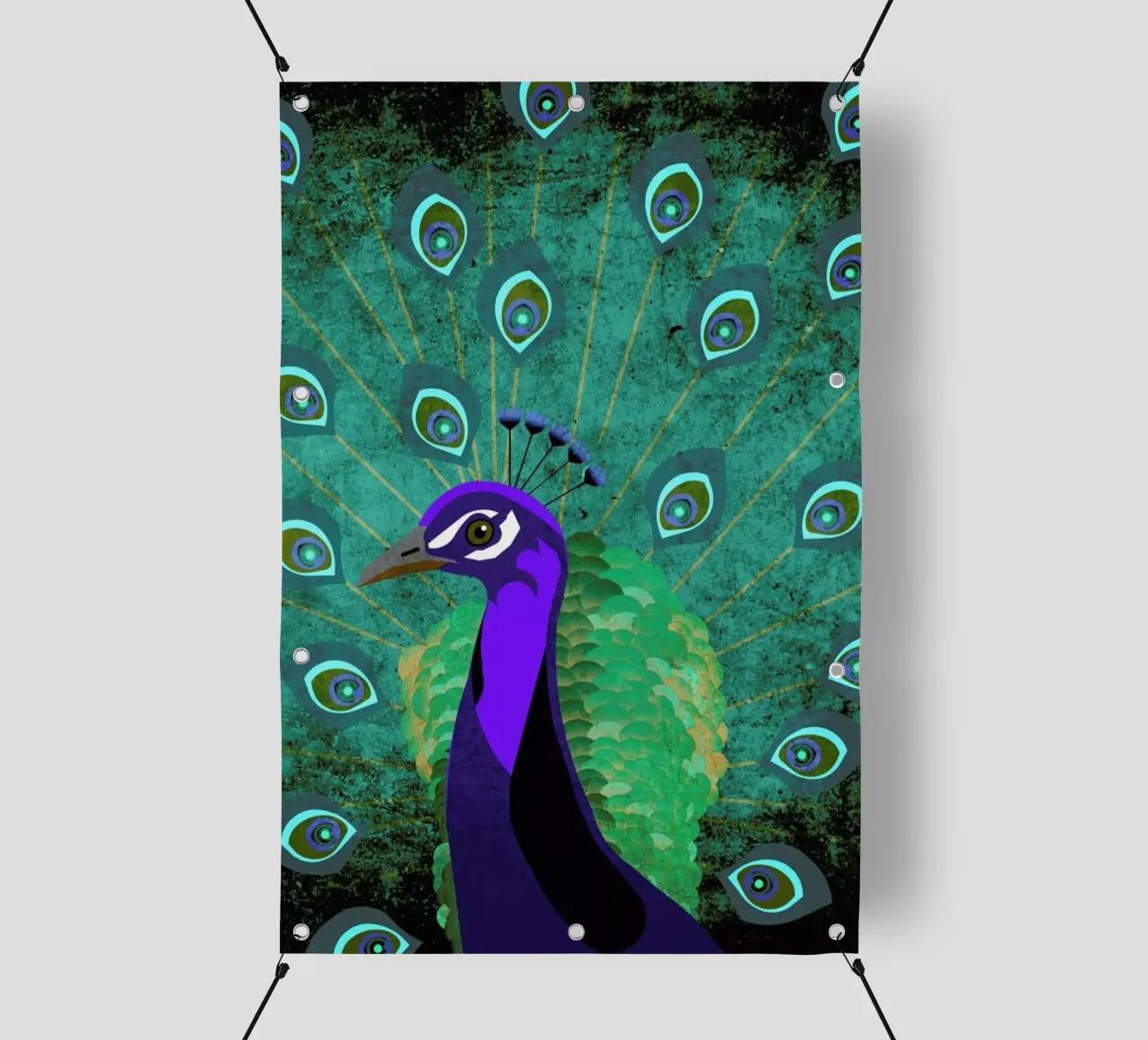 Pfau telo in pvc da Sabrina Ziegenhorn