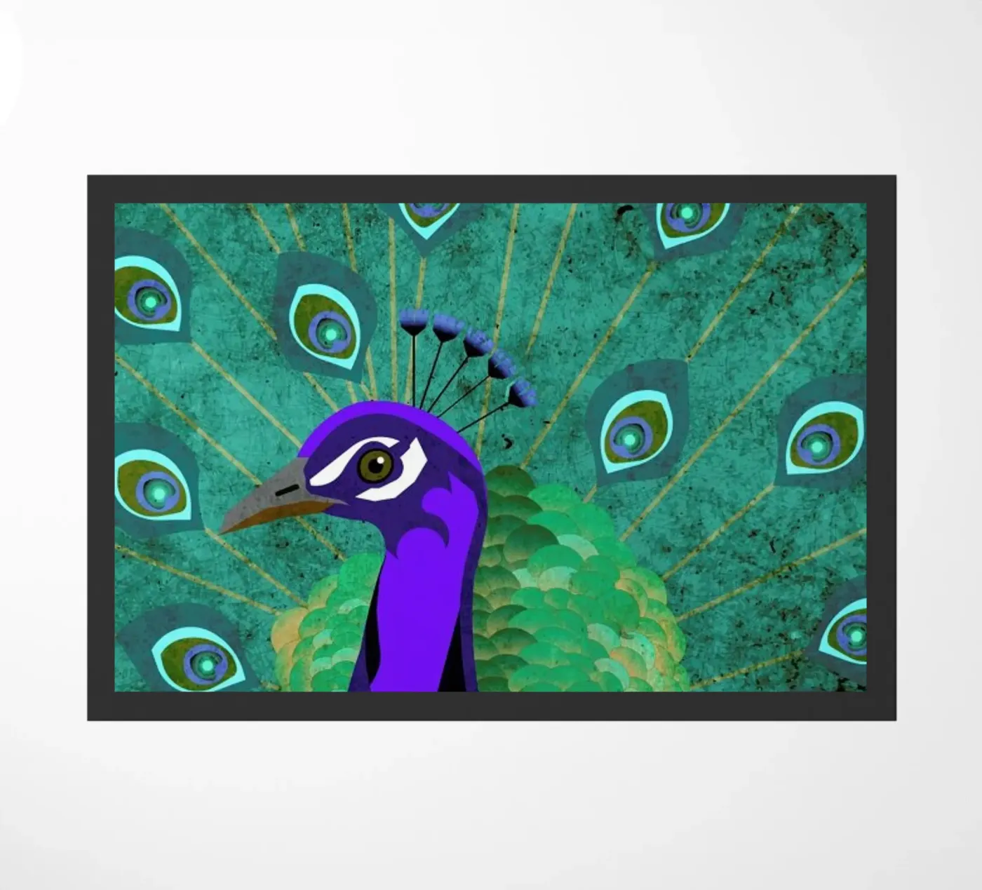 Pfau deurmat van Sabrina Ziegenhorn