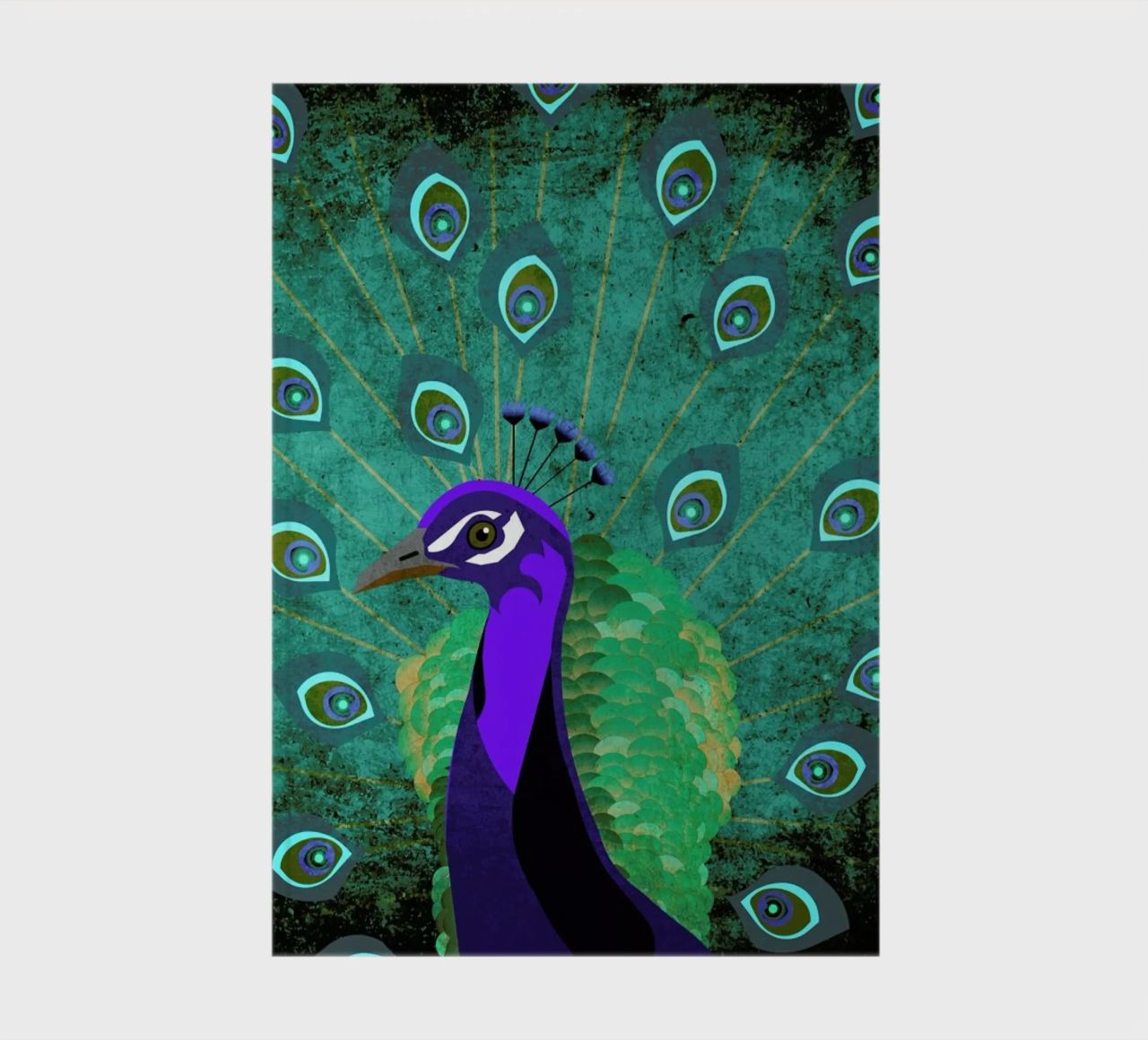 Pfau notebook by Sabrina Ziegenhorn