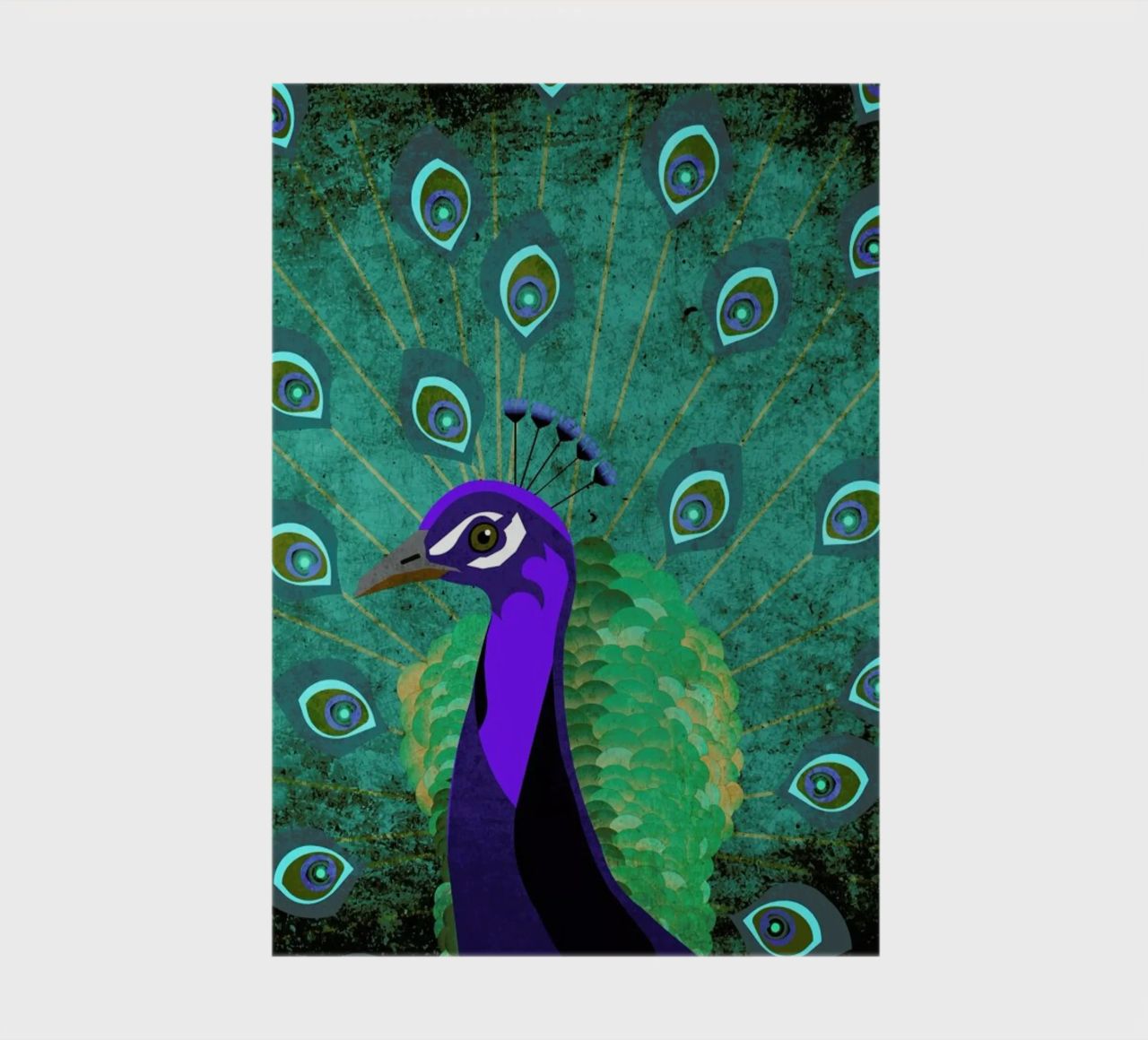Pfau notebook by Sabrina Ziegenhorn