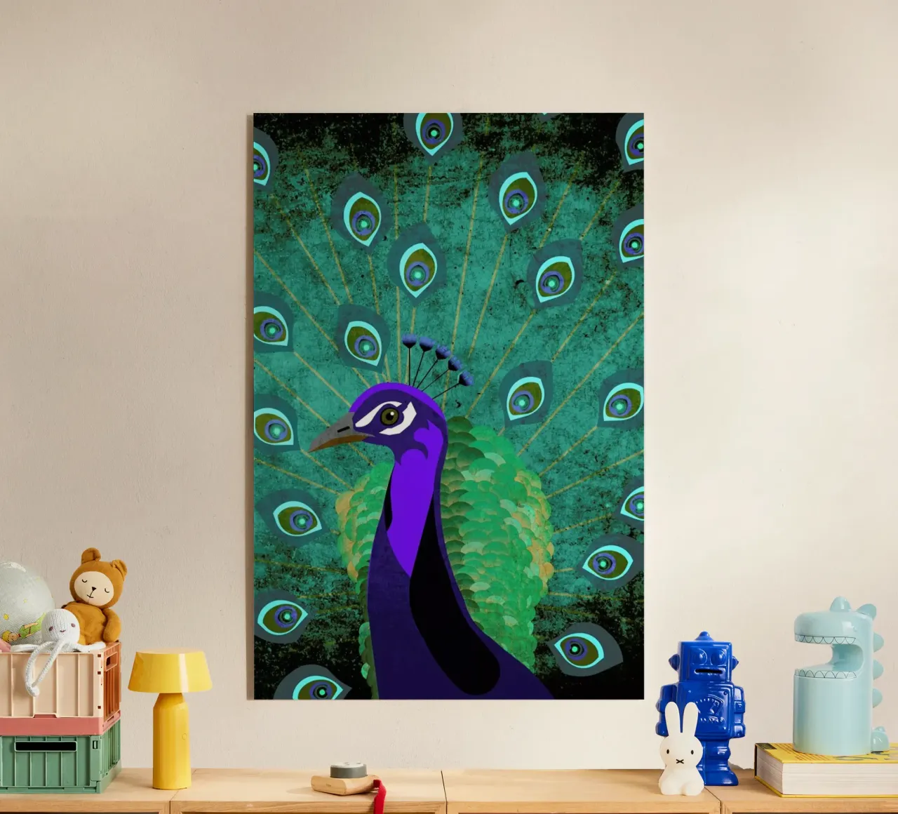 Pfau plexiglass da Sabrina Ziegenhorn