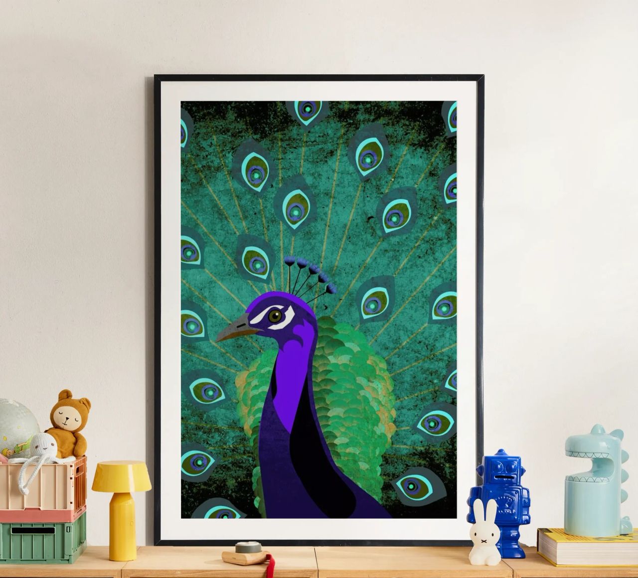 Pfau poster by Sabrina Ziegenhorn