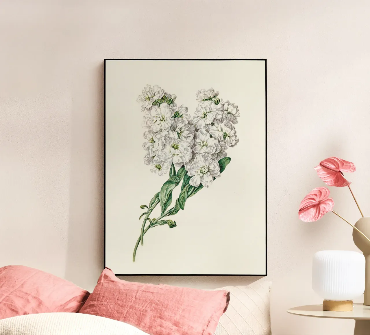 White Flowers plexiglass da apoloprints