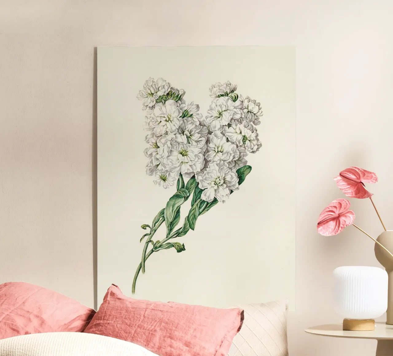 White Flowers plexiglass da apoloprints