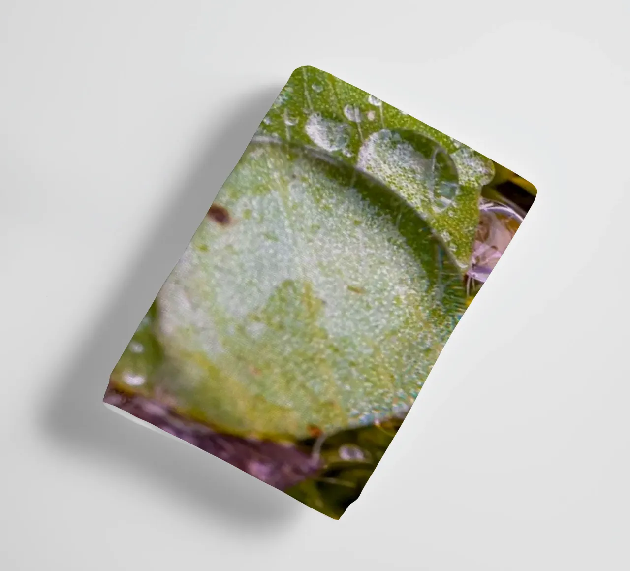 Wassertropfen auf einem Kleeblatt Handtuch von Marcus Beckert | Fotografie