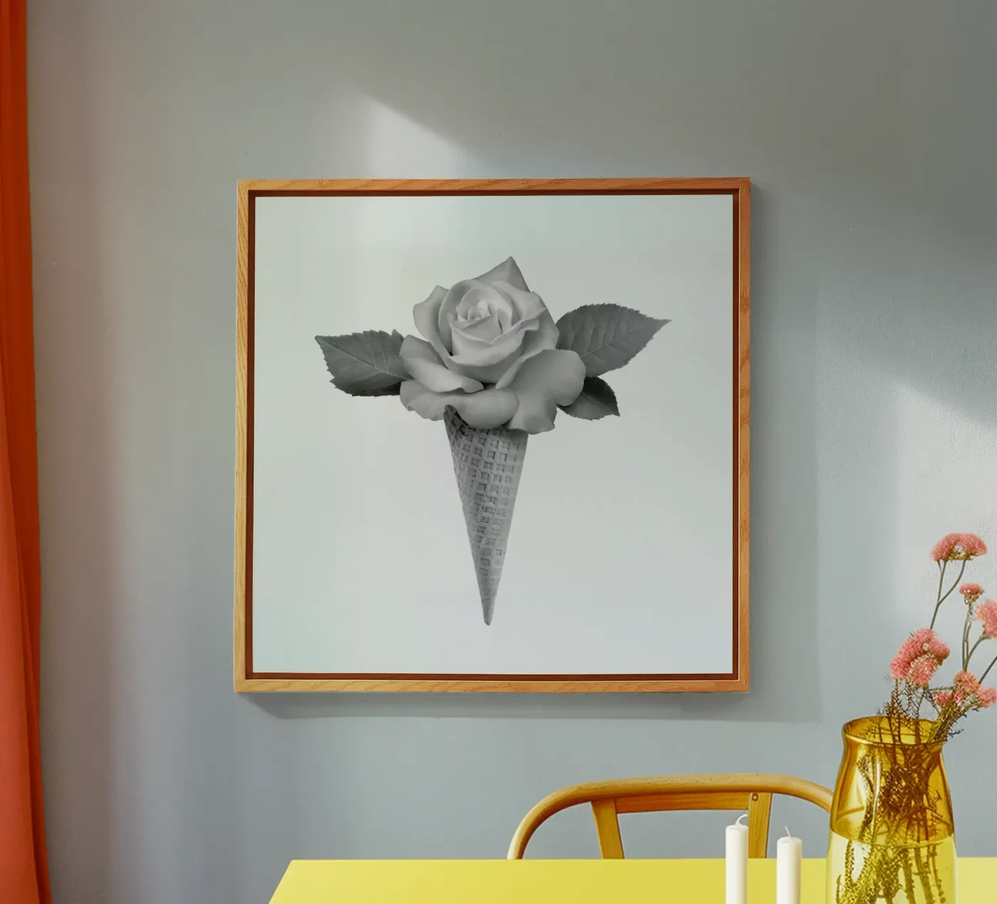 Rose Cream acrylic glass by Chris Wharton