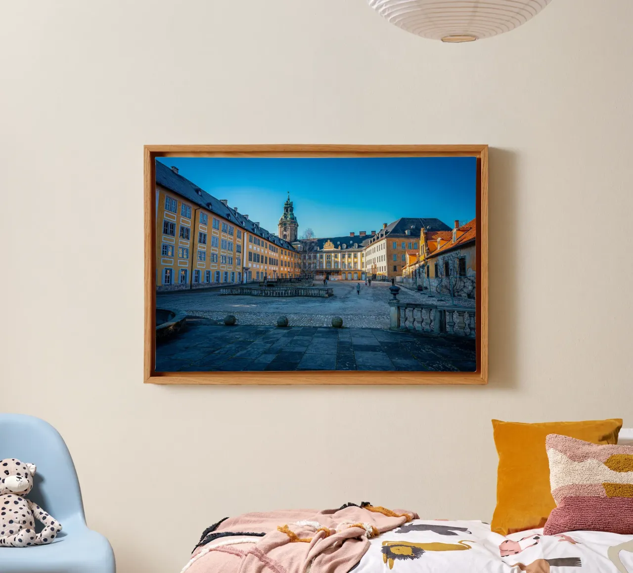 Inner courtyard of Heidecksburg Castle in Rudolstadt canvas with Floater frame by Marcus Beckert | Fotografie