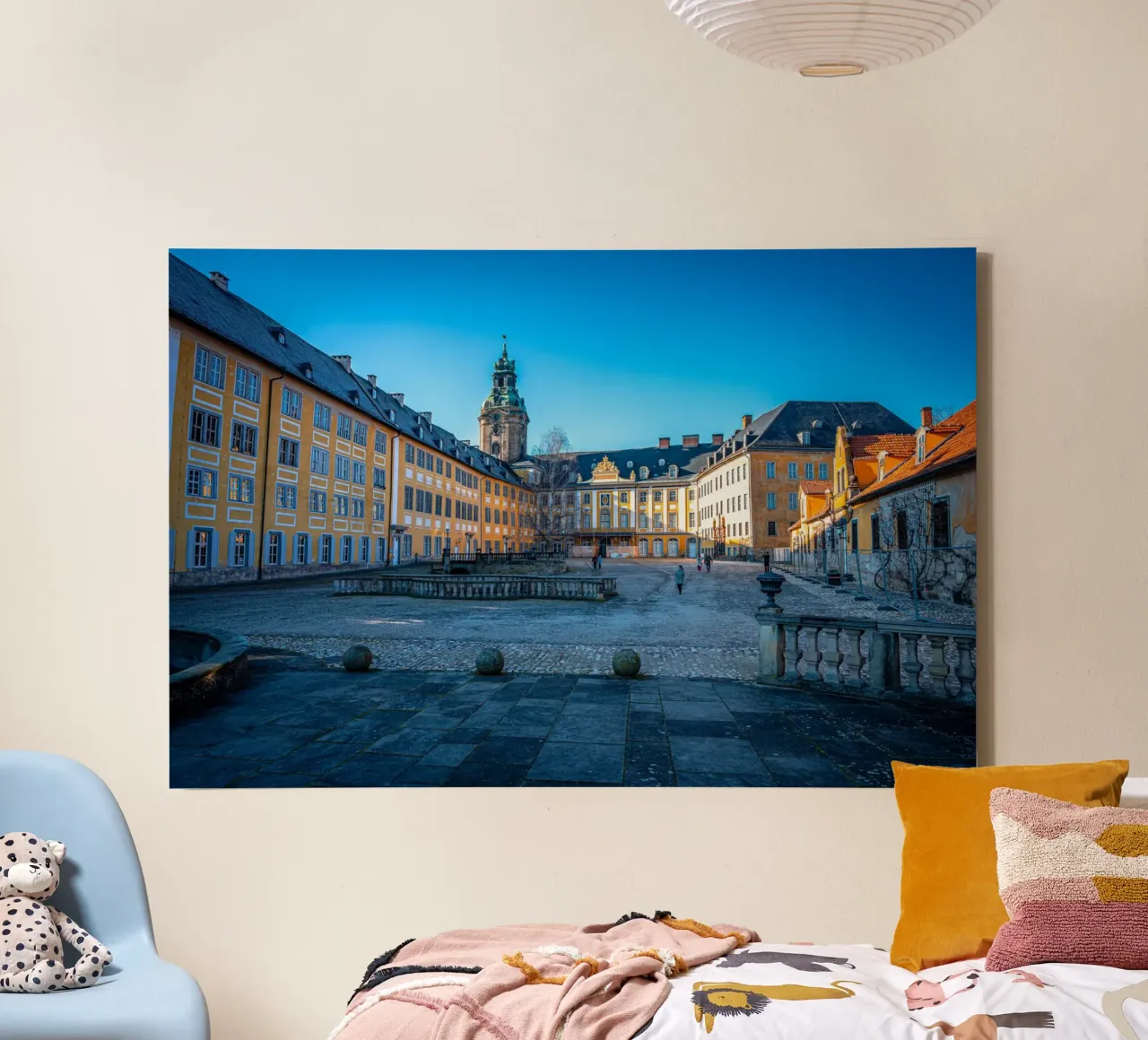Inner courtyard of Heidecksburg Castle in Rudolstadt canvas with Floater frame by Marcus Beckert | Fotografie