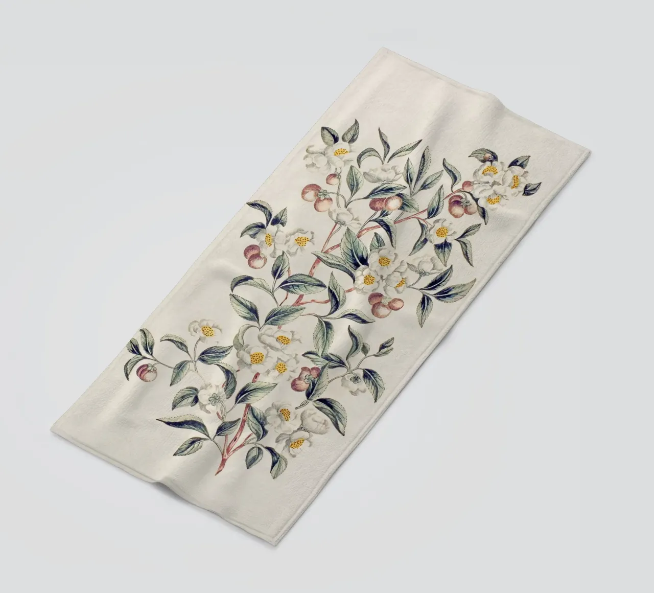 Tea Plant beach towel by apoloprints