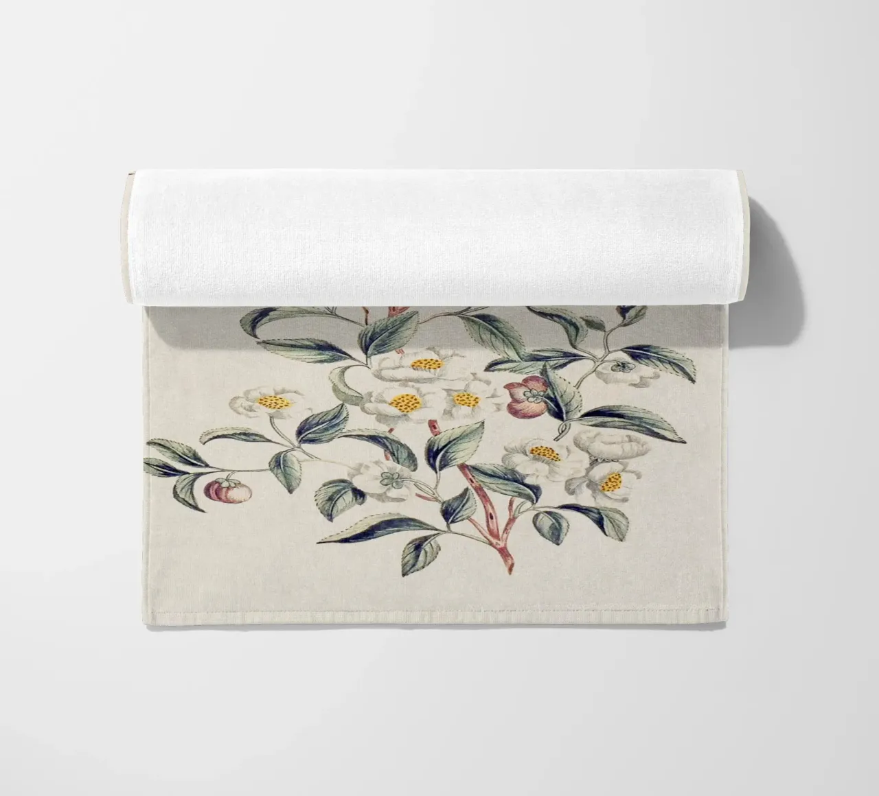 Tea Plant beach towel by apoloprints