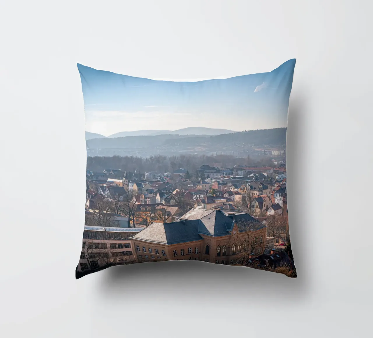 Sopra i tetti di Rudolstadt in Turingia cuscino da Marcus Beckert | Fotografie