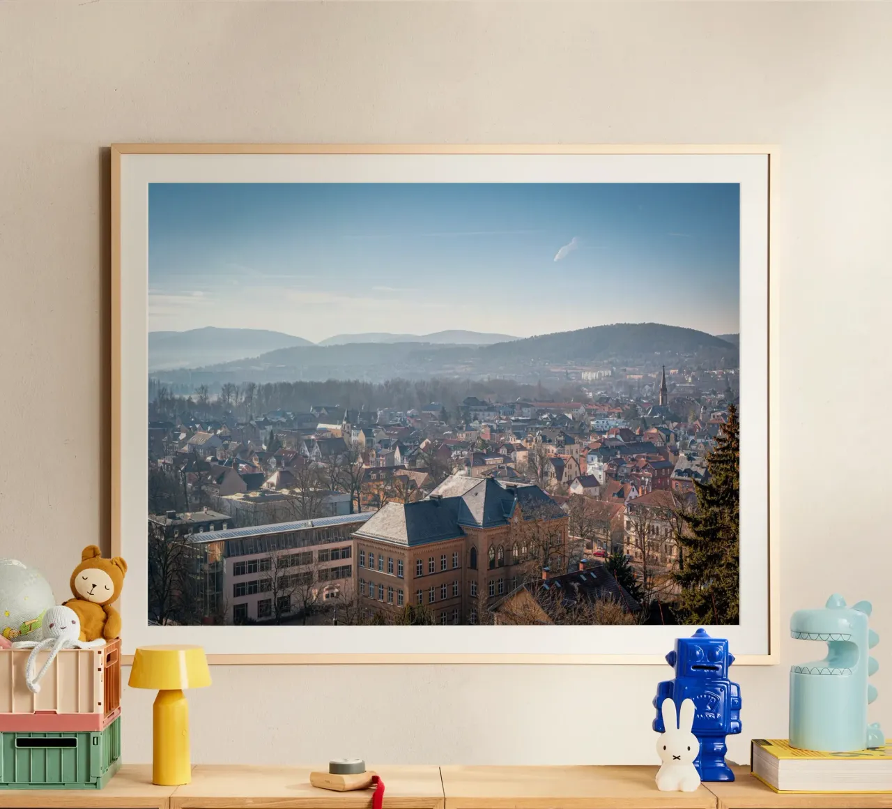 Sopra i tetti di Rudolstadt in Turingia carta hahnemühle da Marcus Beckert | Fotografie