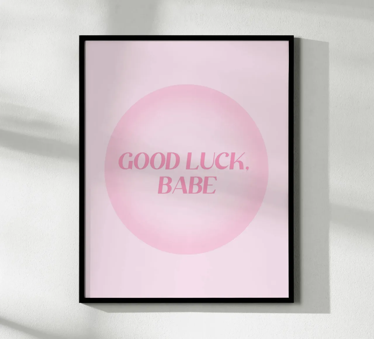 Buona fortuna, tesoro! Arte murale con testi di canzoni, Chappell Roan Art poster con telaio in legno da Coquette Club