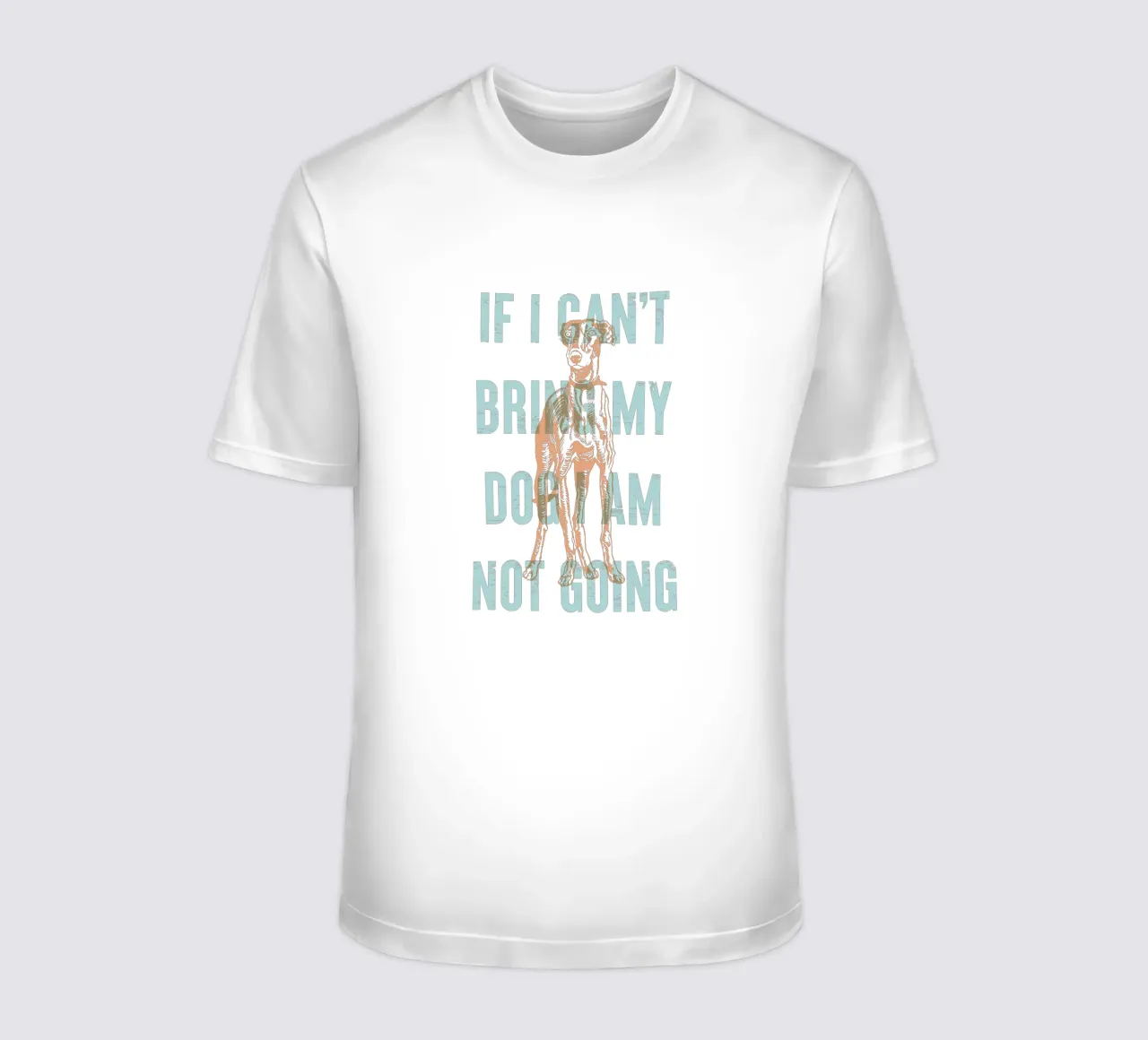 Se non posso portare il mio cane, non ci vado. t-shirt da Vintagrafica