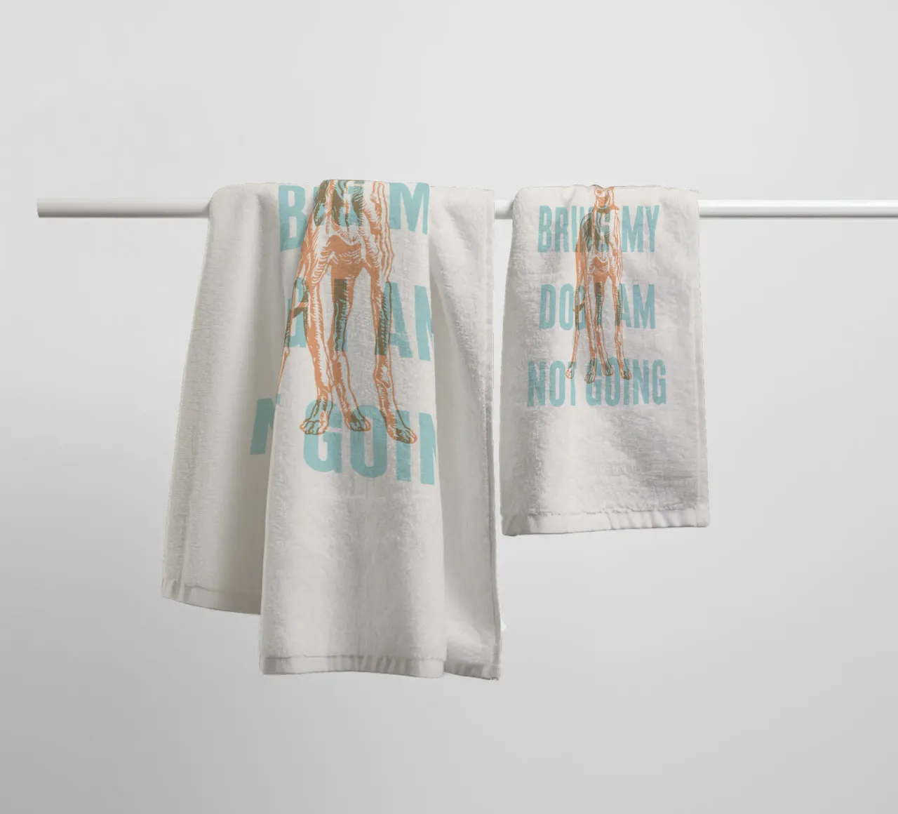 If I can't bring my dog I am not going towel by Vintagrafica