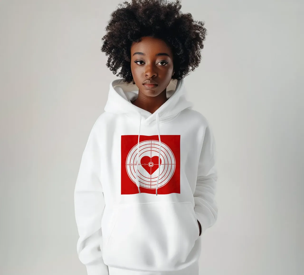 Hit me in the heart felpa con cappuccio da Florent Bodart