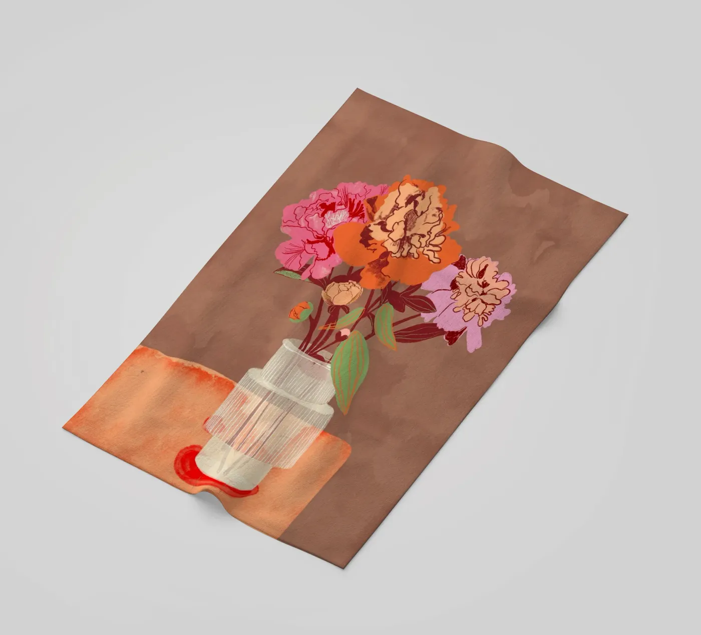 Peonies strandhanddoek van GigiRosado
