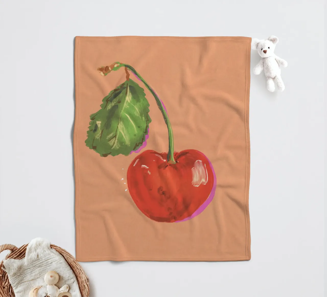 Cherry Fleecedecke von GigiRosado