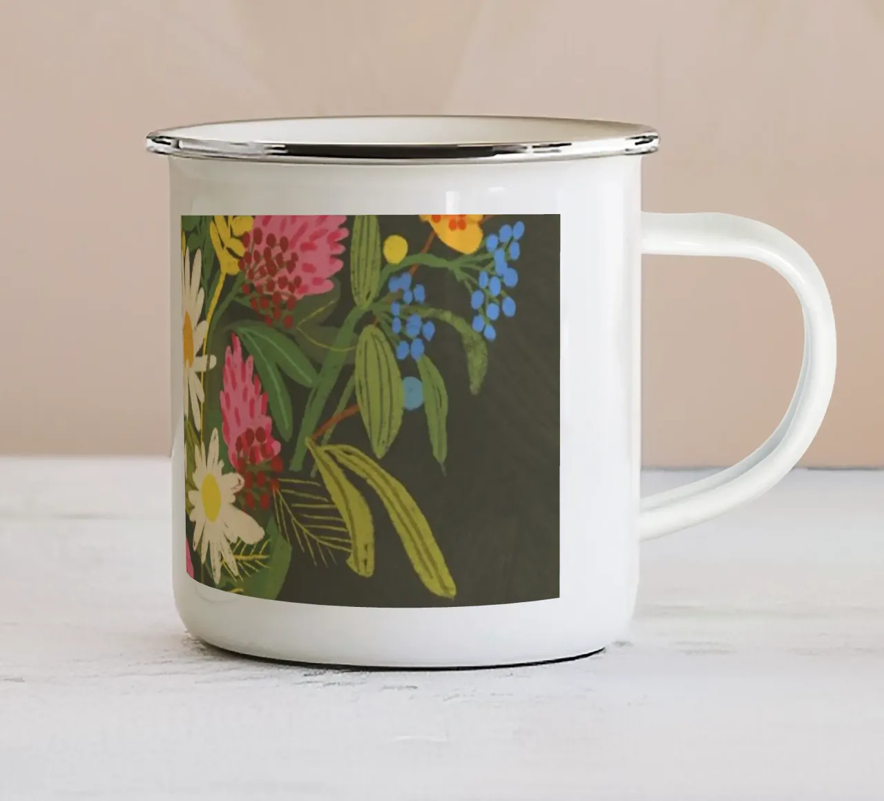Bouquet of flowers tazza in smalto da GigiRosado